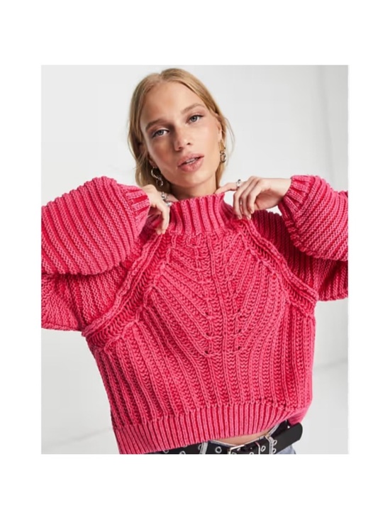 Free People Sweaters - Free People Sweetheart Balloon Sleeve Chunky Knit Sweater S